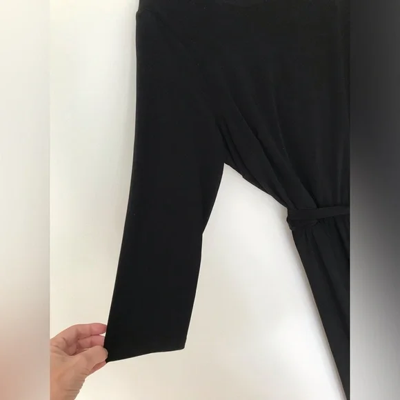 MSK Black wide leg Jumpsuit with 3/4 length sleeves - Picture 9 of 13